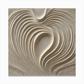 Wavy Sculpture Canvas Print