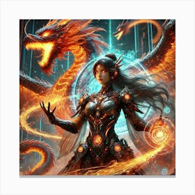 Empress Lian Sci Fi Canvas Print