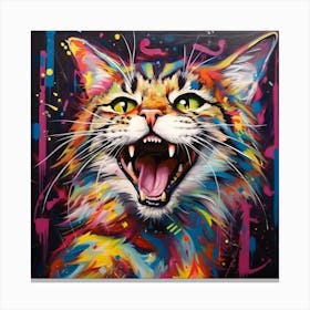 Scream Cat Canvas Print