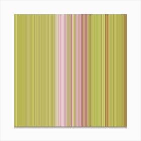 Funky Retro Style 60s 70s Vertical Stripes 2 Canvas Print