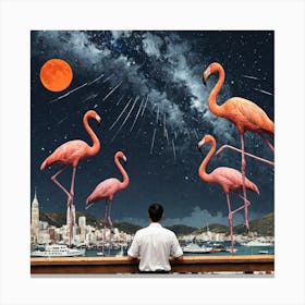 Flamingos 32 Canvas Print