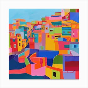 Abstract Travel Collection Lima Peru 1 Canvas Print