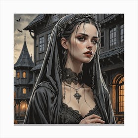 Gothic Girl Canvas Print