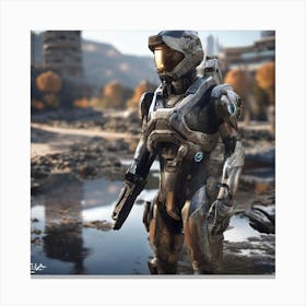 Halo 3D Canvas Print