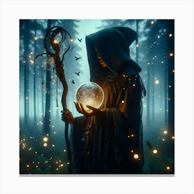 Witch In The Forest Canvas Print