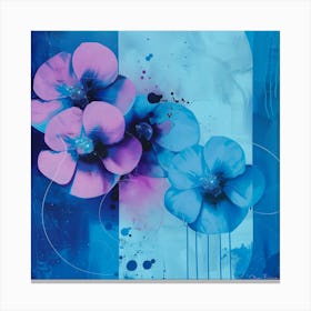 Twilight flowers 1 Canvas Print