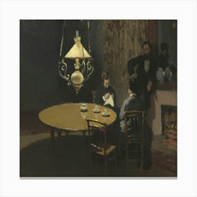 Interior, After Dinner (1868 1869) Canvas Print