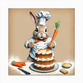 Bunny Chef Canvas Print