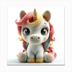 Unicorn Figurine 18 Canvas Print