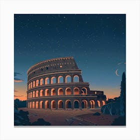 Colosseum in Rome 2 Canvas Print