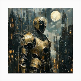 'The Robot' Art Canvas Print