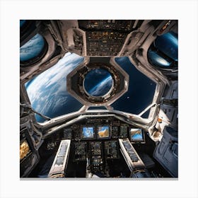 View From Spacecraft Canvas Print