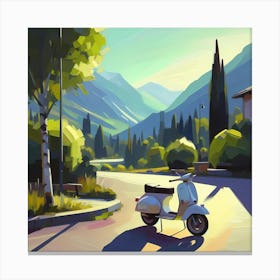 Vespa Painting Canvas Print