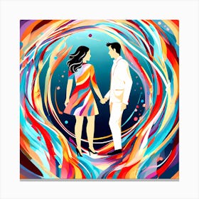 Couple In Love 1 Canvas Print