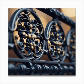 Wrought Iron Railing 2 Canvas Print