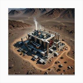 Saharan Power Plant Canvas Print