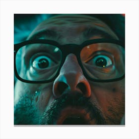 Man With Glasses 4 Canvas Print