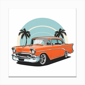 Vintage Chevrolet Bel Air Canvas Print