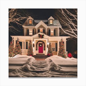 Christmas Home 1 Canvas Print