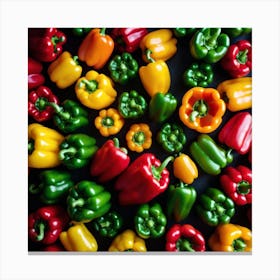 Colorful Peppers 65 Canvas Print