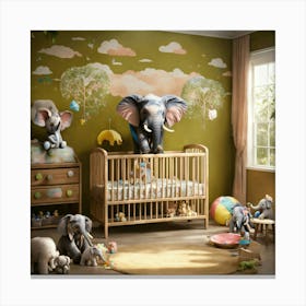 Please Create A Realistic Image Of A Nursery Fille (9) Canvas Print