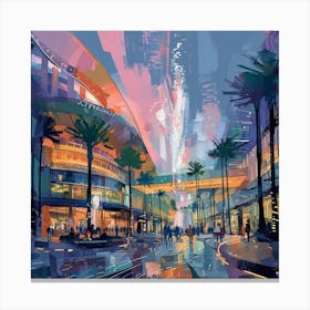 City At Night 6 Canvas Print