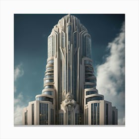 Deco Building 14 Canvas Print