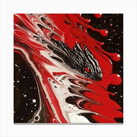 Dragon Splatter Canvas Print