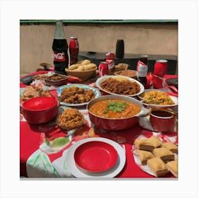 Nigerian Food Canvas Print