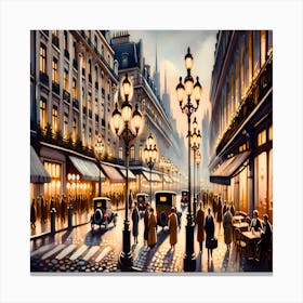 Paris Street Canvas Print