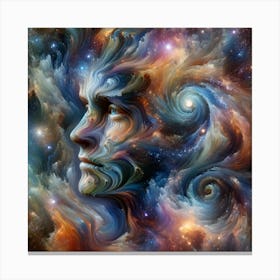 Face of the universe Canvas Print