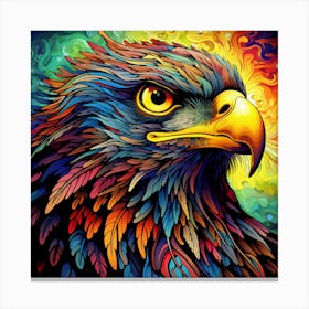 Colorful Eagle Canvas Print