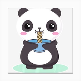 Limited Edition Kawaii Panda Bear Ramen Noodles Sweet Outfit Canvas Print