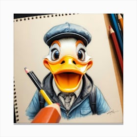 Donald Duck 7 Canvas Print