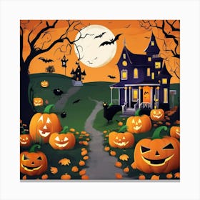 Halloween Pumpkins 1 Canvas Print