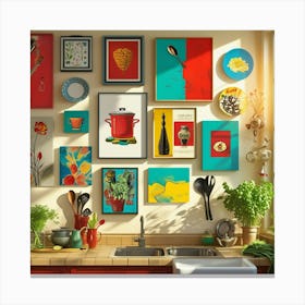 Kitchen Wall Art Canvas Print