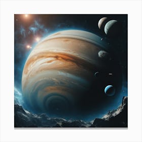 Planets In Space 8 Canvas Print