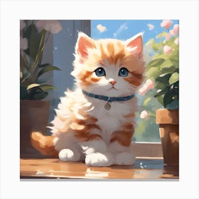 Cute Kitten 3 Canvas Print