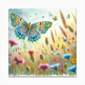 Watercolor Butterfly Art 3 Canvas Print