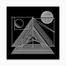 Geometric Line Drawing Canvas Print