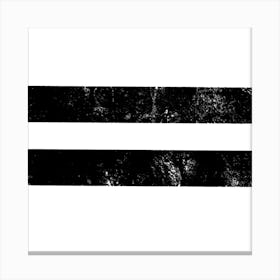 Black And White Stripes 1 Canvas Print