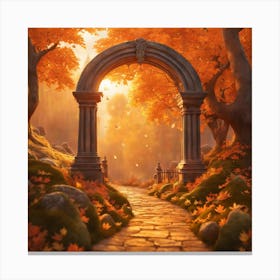 Archway In The Forest Canvas Print