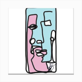 Abstract Face Canvas Print