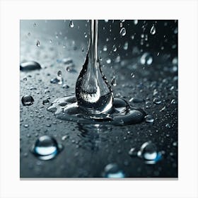 Drop Of Water Canvas Print