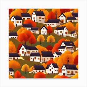 Autumn Village 22 Canvas Print