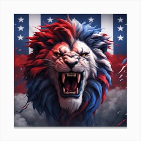 Roaring American Lion Canvas Print