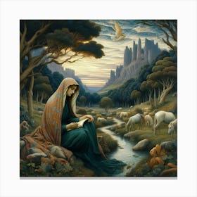 Virgin And Child Canvas Print