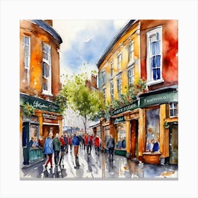 London Street Scene 6 Canvas Print