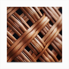 Wicker Basket Canvas Print