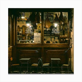 Restaurant In Barcelona Canvas Print